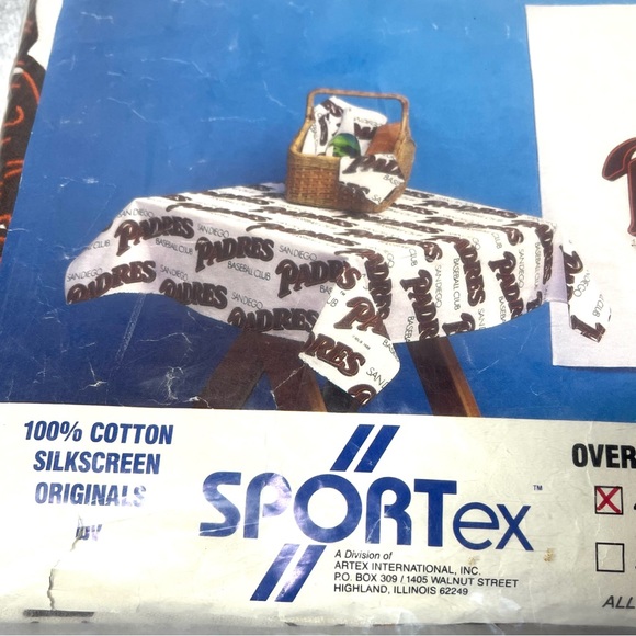 Vintage MLB 1988 San Diego Padres Table Cloth/Wall Hanging. - Picture 2 of 7